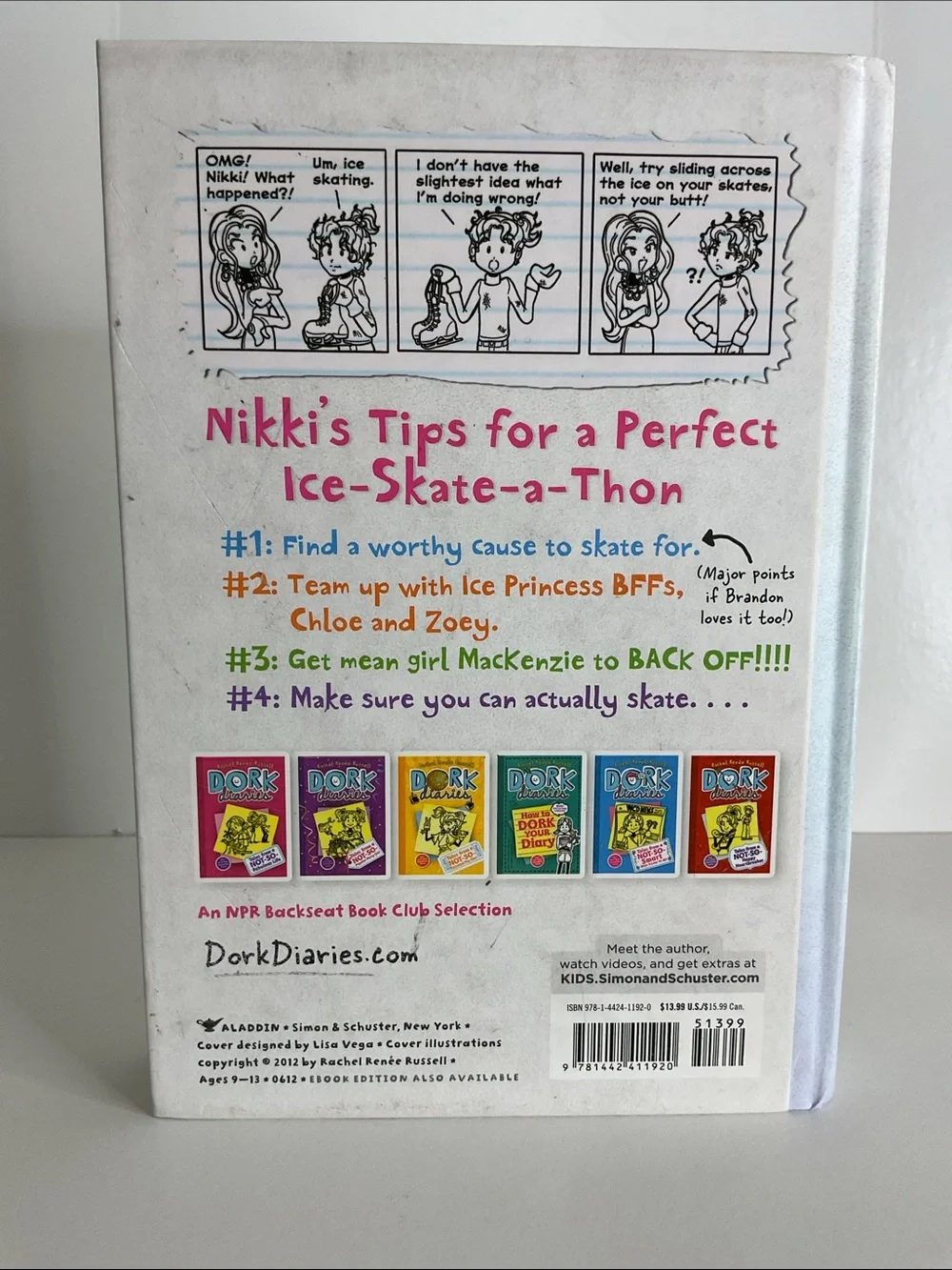 Dork Diaries books 1-4 by Rachel Renee Russell starter series hardcover books